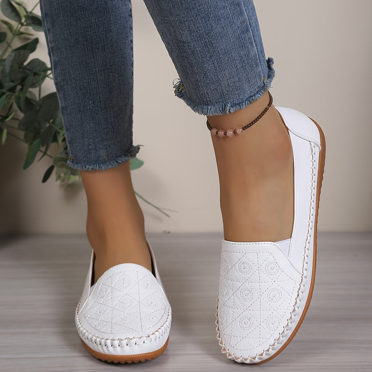 Comfortable, elegant orthopedic slip-on shoes