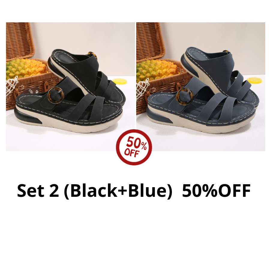 🔥Trending Now: Women's Thick Sole Platform Slippers – Light & Airy Comfort