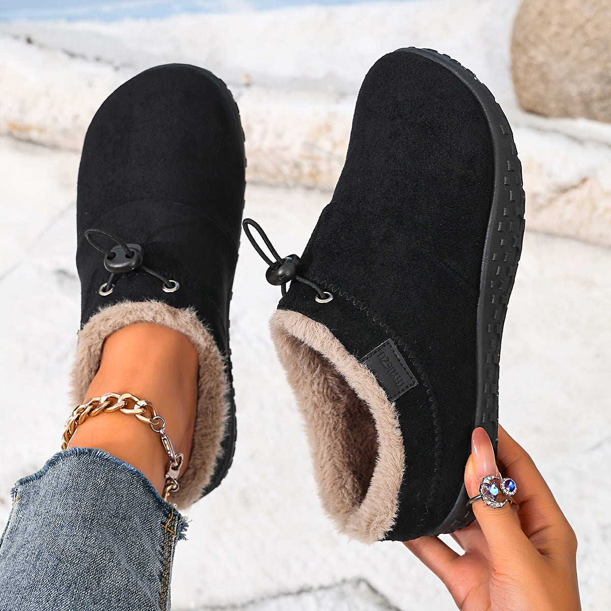 Women's Orthopedic Fleece-Lined Clogs – Warm Comfort & Arch Support