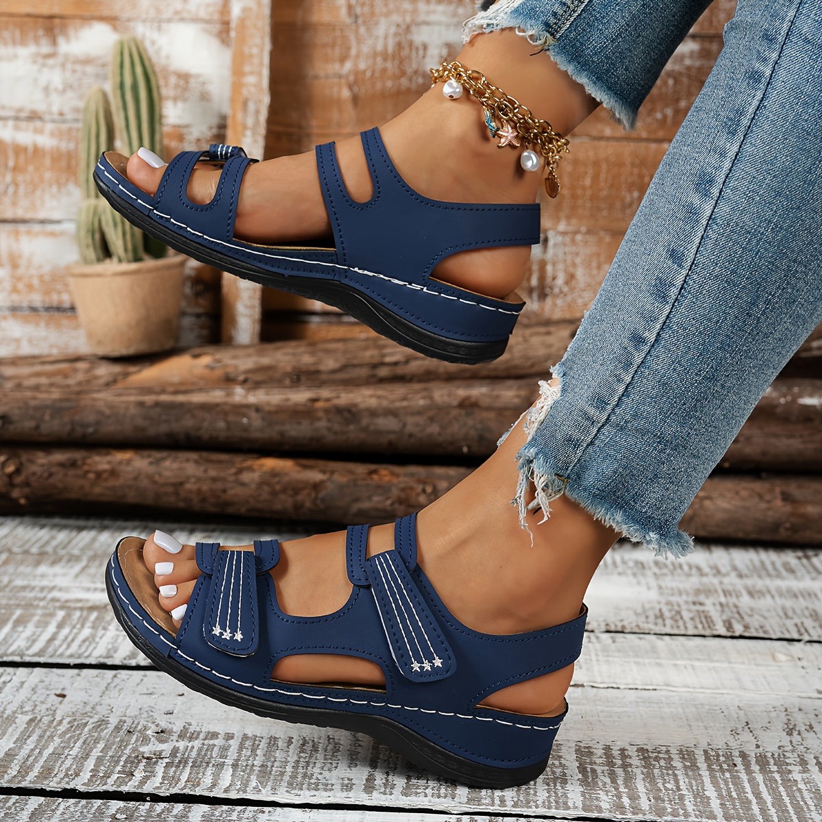 🔥Summer Sale 50% OFF🔥Women's orthopedic sandals with thick, comfortable, and soft soles.