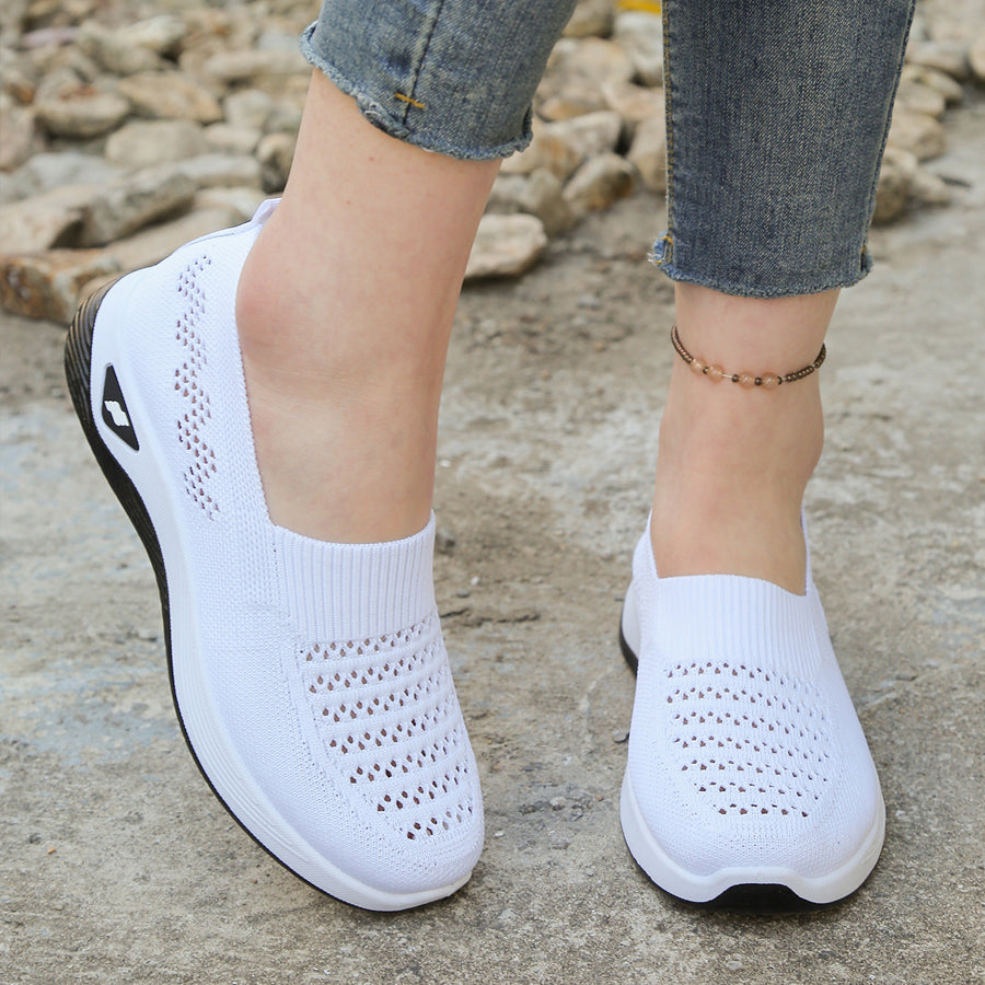 Last Day Sale 50% OFF🔥 - Women’s Orthopedic Knit Comfort Loafers – Slip-Resistant Walking Shoes