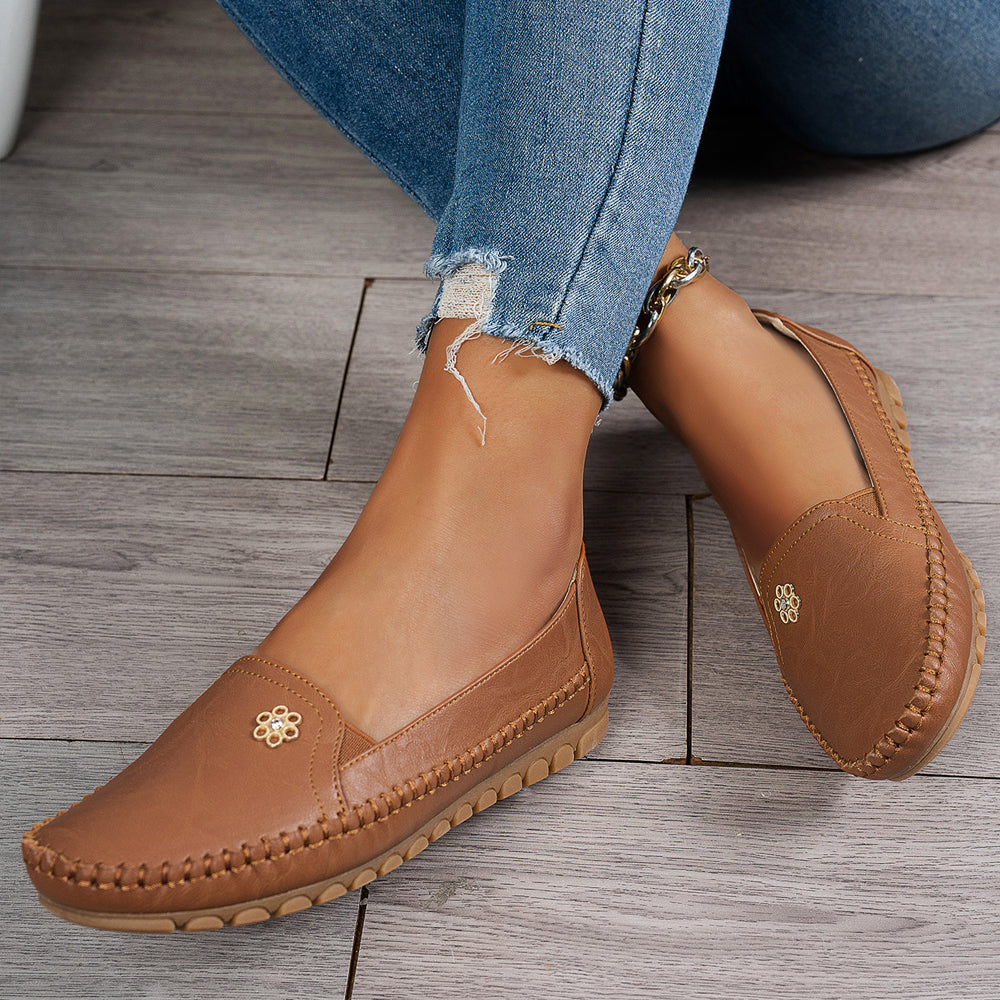 Orthopedic leather shoes, Lightweight, Anti-Slip, Breathable for Women