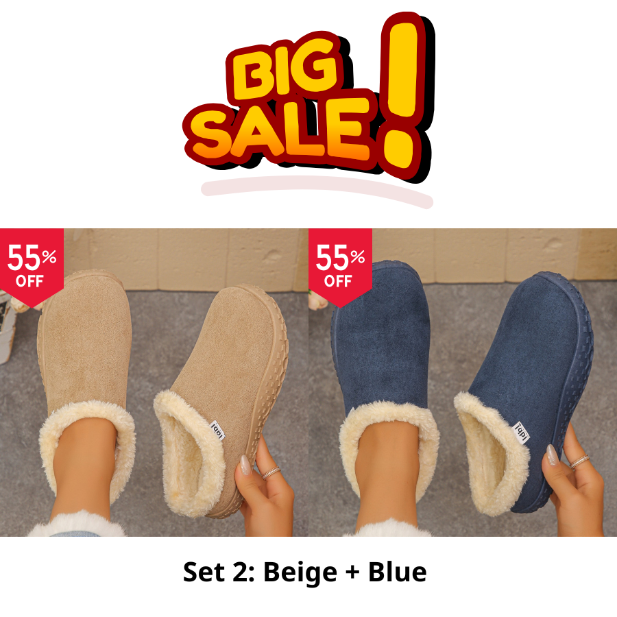 Cozy Fleece Clogs orthopedic.