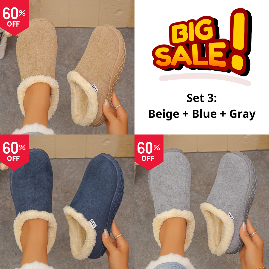 Cozy Fleece Clogs orthopedic.