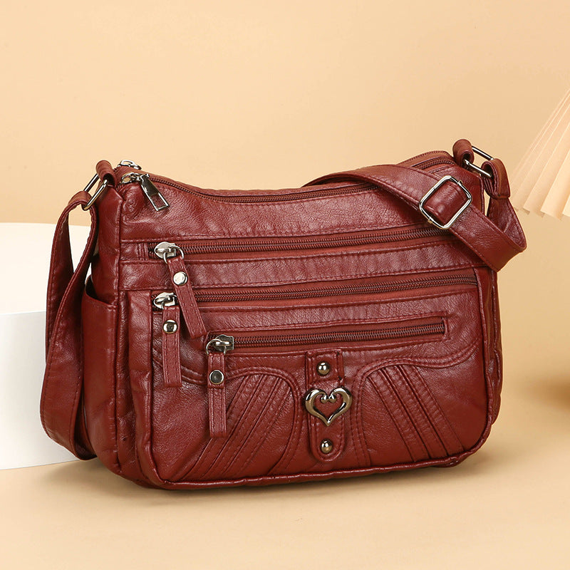 Women's Soft Vegan Leather Crossbody Bag – Everyday Purse