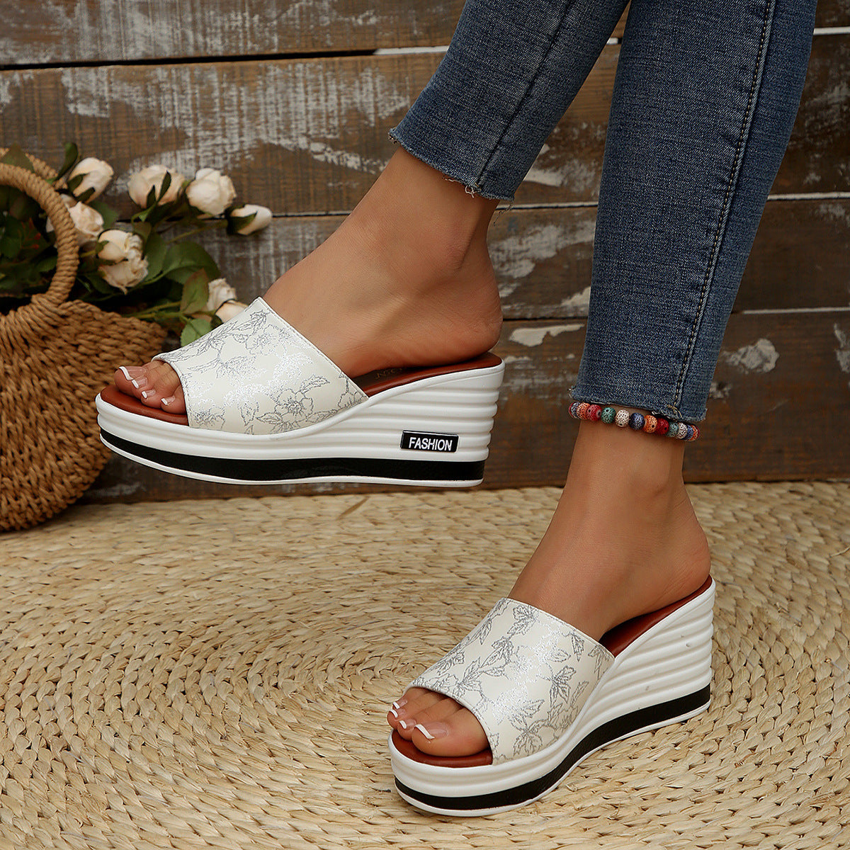 Premium Arch-Support Wedge Sandals – Walk Pain-Free in Style