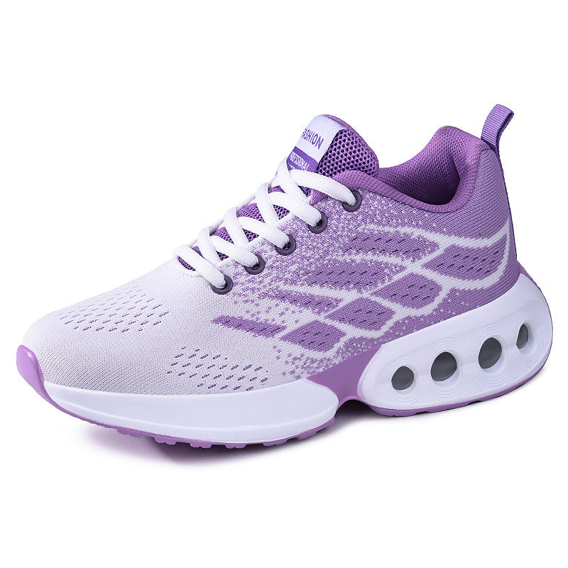 Women's Lightweight Air Cushion Running Shoes - Breathable Knit Sneakers