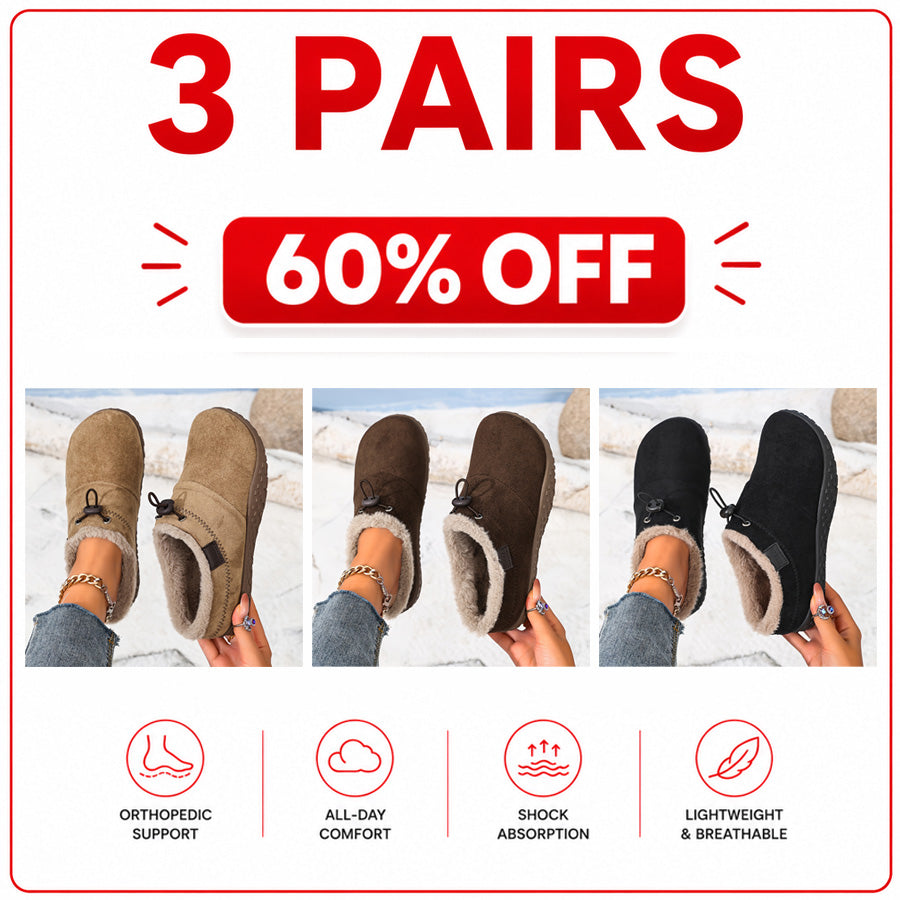 Women's Orthopedic Fleece-Lined Clogs – Warm Comfort & Arch Support