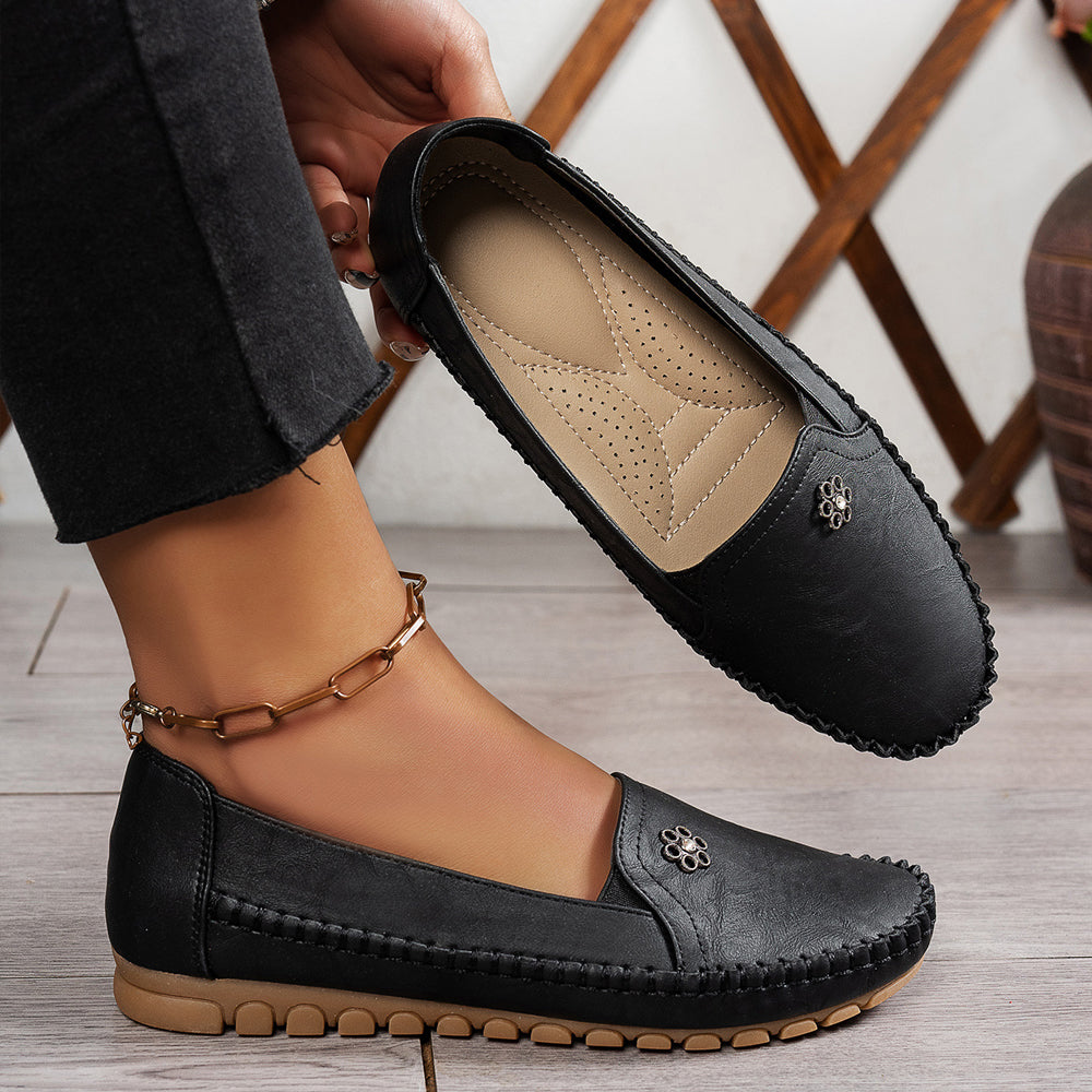 Orthopedic leather shoes, Lightweight, Anti-Slip, Breathable for Women