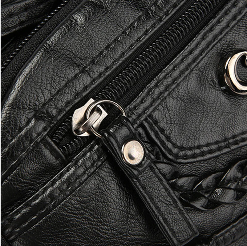 Women's Soft PU Leather Multi-Pocket Crossbody Bag