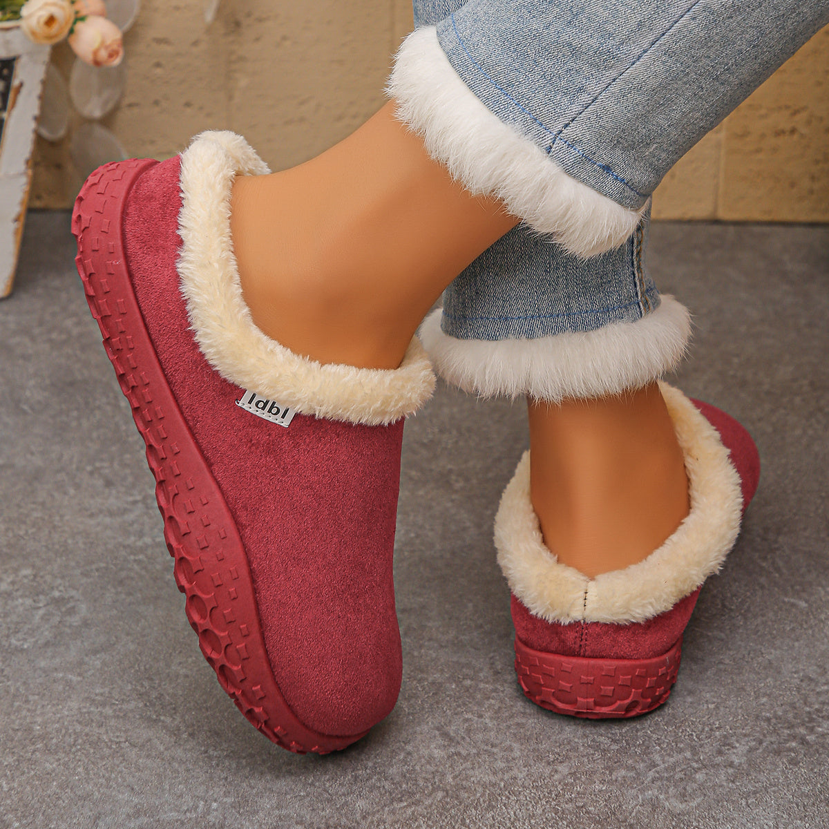 Cozy Fleece Clogs orthopedic.