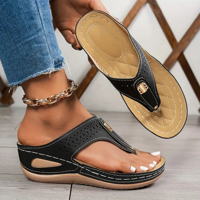 š„Summer Best Sellerš„Women'S Patriotic Slide Sandals - Stylish American Flag Design