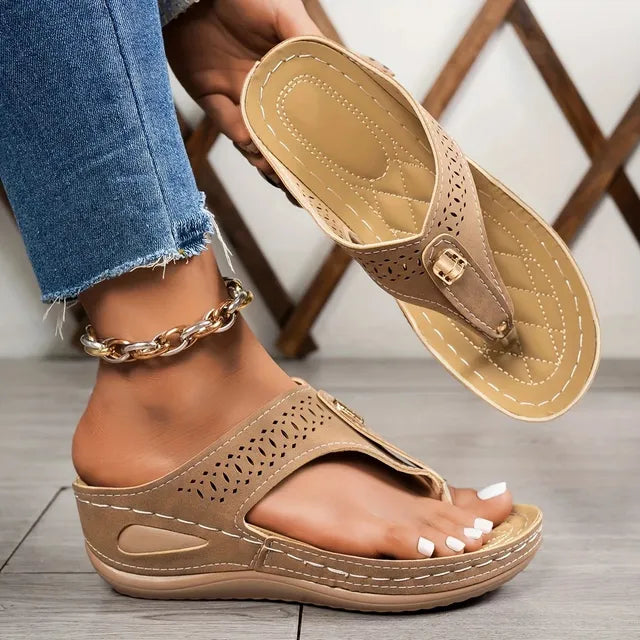 š„Summer Best Sellerš„Women'S Patriotic Slide Sandals - Stylish American Flag Design