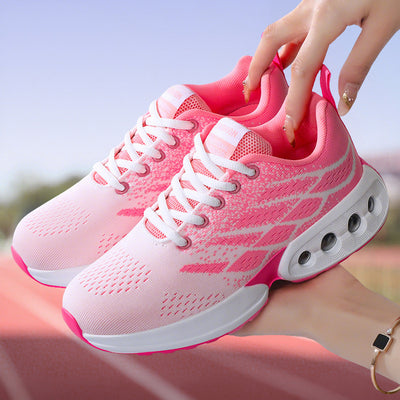 Women's Lightweight Air Cushion Running Shoes - Breathable Knit Sneakers