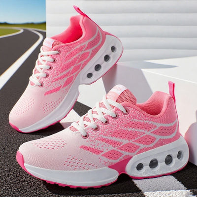 Women's Lightweight Air Cushion Running Shoes - Breathable Knit Sneakers