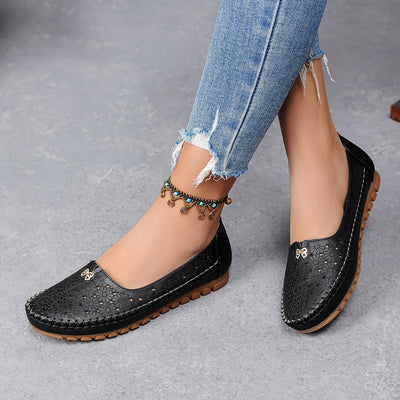 Women's Orthopedic Floral Flats