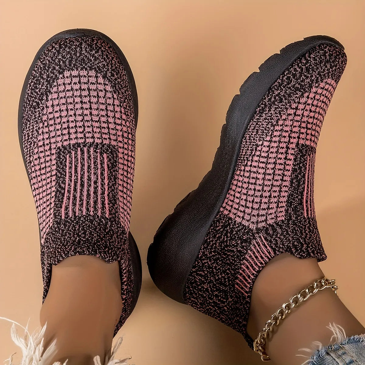 Women's Woven Orthopedic Breathable Soft Sole Shoes