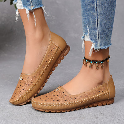 Women's Orthopedic Floral Flats