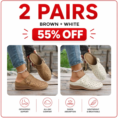 Orthopedic Wide-Toe Wedge Clogs – Lightweight & Non-Slip