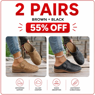 Orthopedic Wide-Toe Wedge Clogs – Lightweight & Non-Slip
