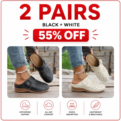 Orthopedic Wide-Toe Wedge Clogs – Lightweight & Non-Slip