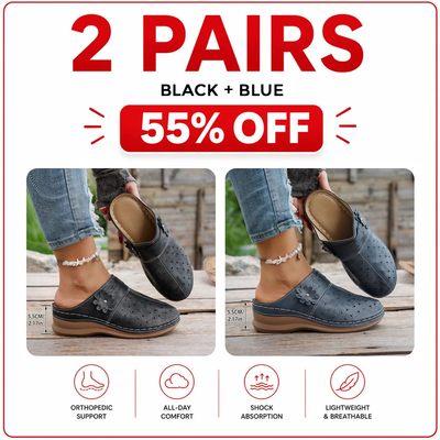Orthopedic Wide-Toe Wedge Clogs – Lightweight & Non-Slip