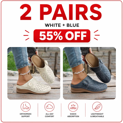 Orthopedic Wide-Toe Wedge Clogs – Lightweight & Non-Slip