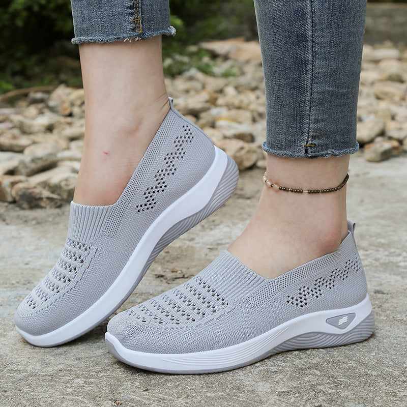 Last Day Sale 50% OFF🔥 - Women’s Orthopedic Knit Comfort Loafers – Slip-Resistant Walking Shoes