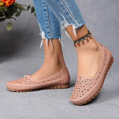 Women's Orthopedic Floral Flats