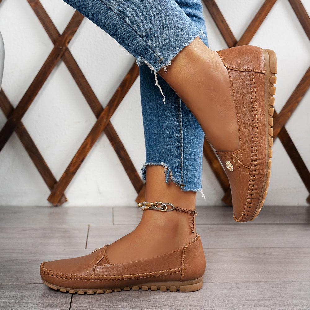 Orthopedic leather shoes, Lightweight, Anti-Slip, Breathable for Women