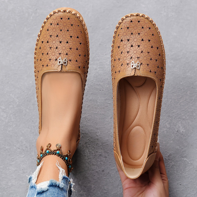Women's Orthopedic Floral Flats