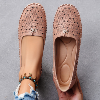 Women's Orthopedic Floral Flats
