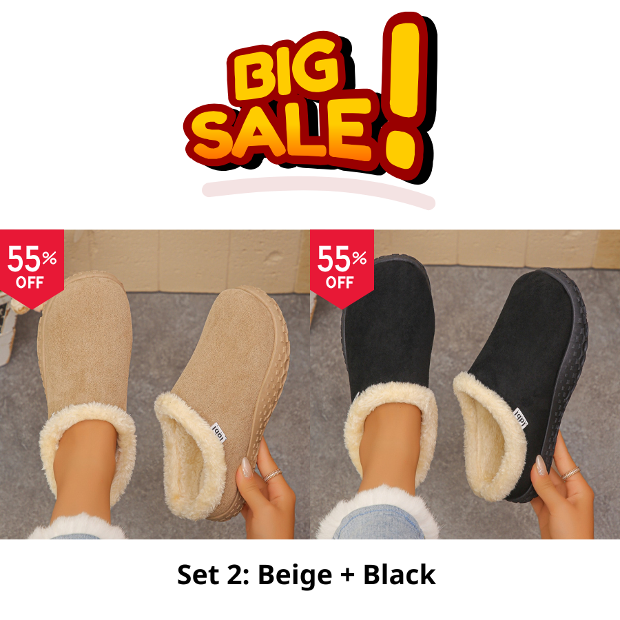 Cozy Fleece Clogs orthopedic.
