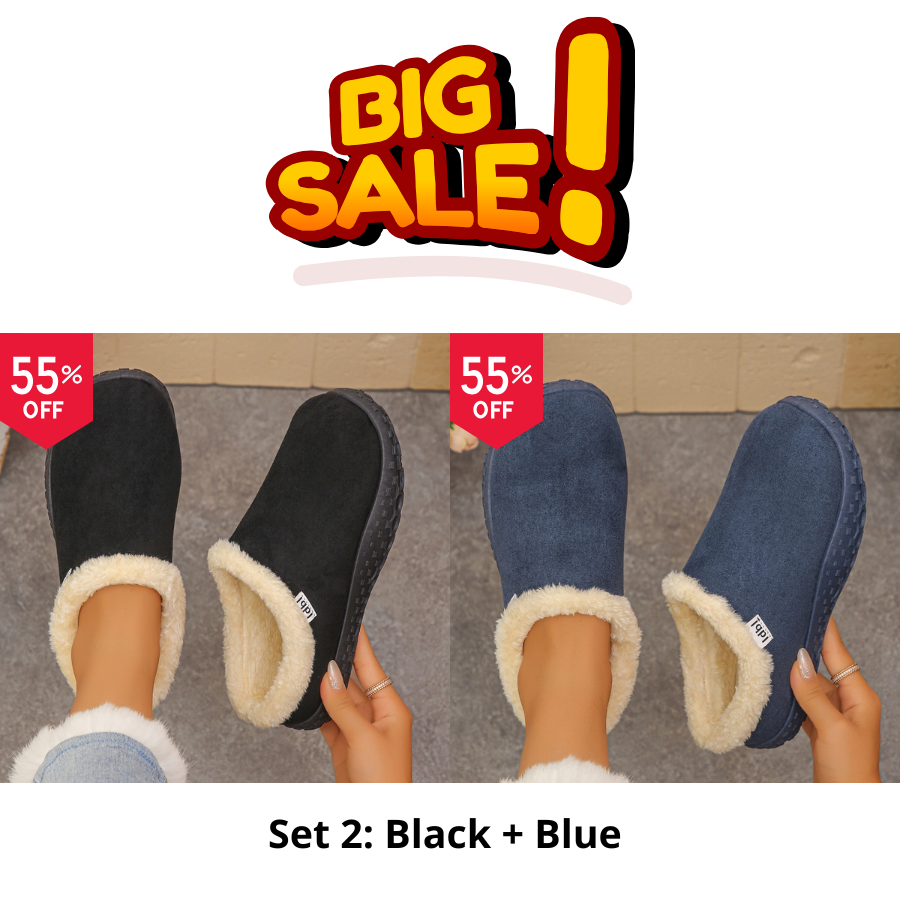 Cozy Fleece Clogs orthopedic.