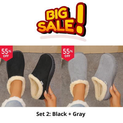 Cozy Fleece Clogs orthopedic.