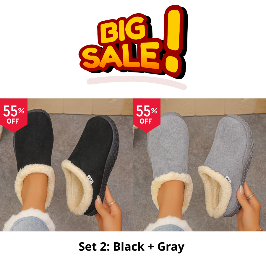 Cozy Fleece Clogs orthopedic.