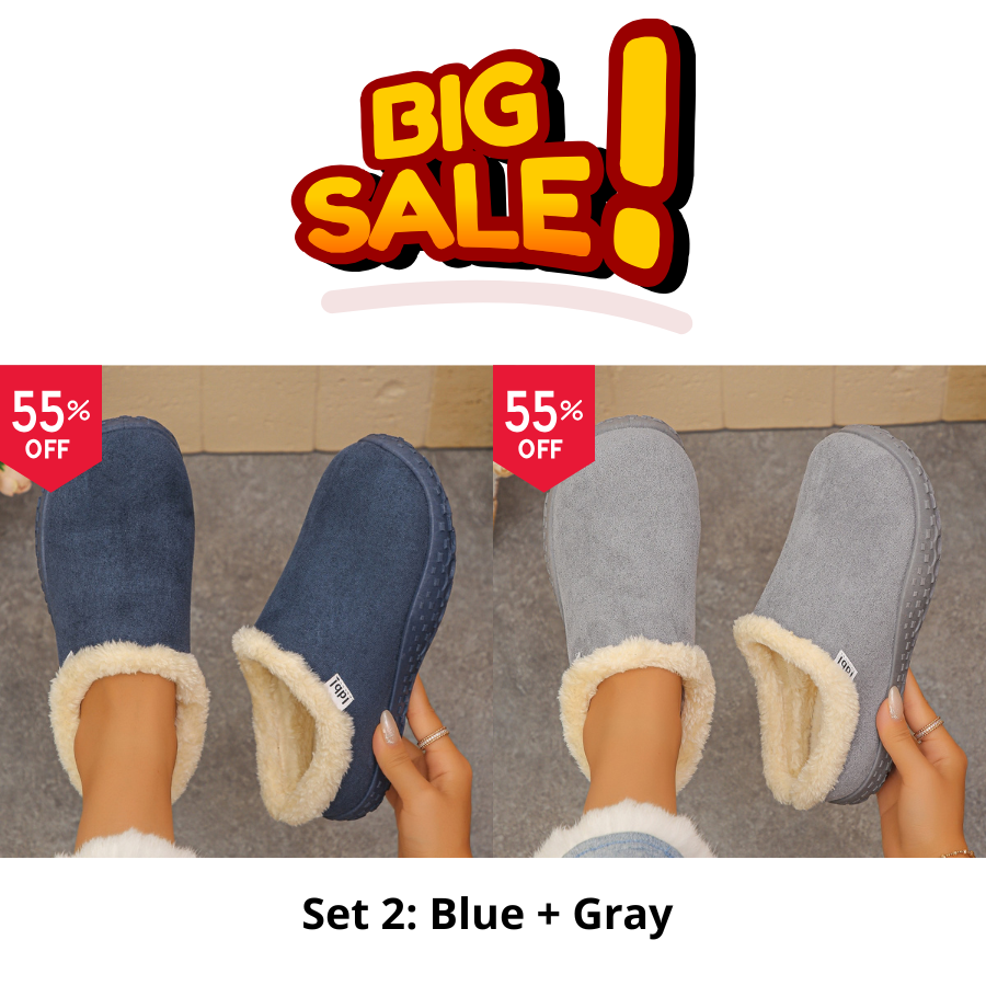 Cozy Fleece Clogs orthopedic.