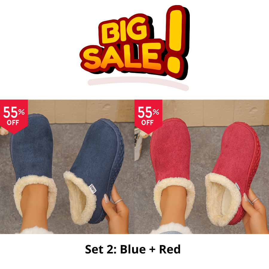Cozy Fleece Clogs orthopedic.