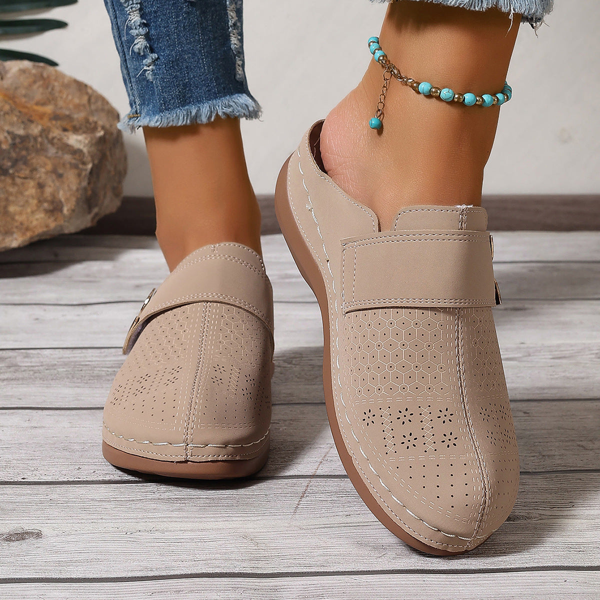 🔥Thank You for Being Our Customer😍Orthopedic Wedge Leather Shoes, Easy To Wear, Comfortable When Walking🔥