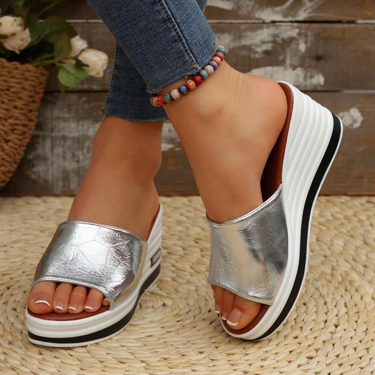 Premium Arch-Support Wedge Sandals – Walk Pain-Free in Style