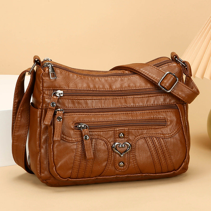 Women's Soft Vegan Leather Crossbody Bag – Everyday Purse