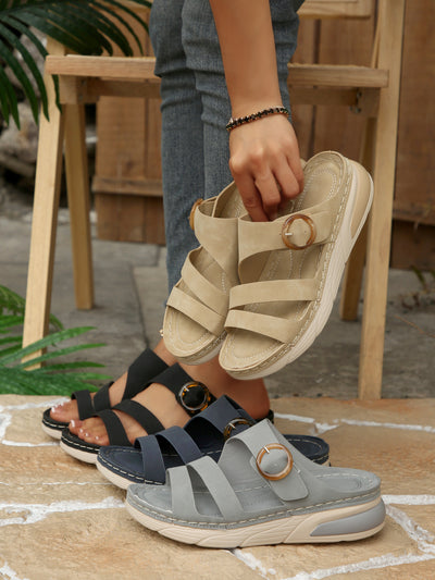 🔥Trending Now: Women's Thick Sole Platform Slippers – Light & Airy Comfort
