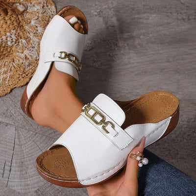 💥LAST DAY SALE 50% OFF🔥 Women's Solid Color Platform Sandals
