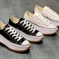 Putian Shoes, Pure Source, Same Model as Xiao Zhan, Run Star, Low-Top Thick-Soled Shoes for Men and Women, Sports Casual Canvas Shoes