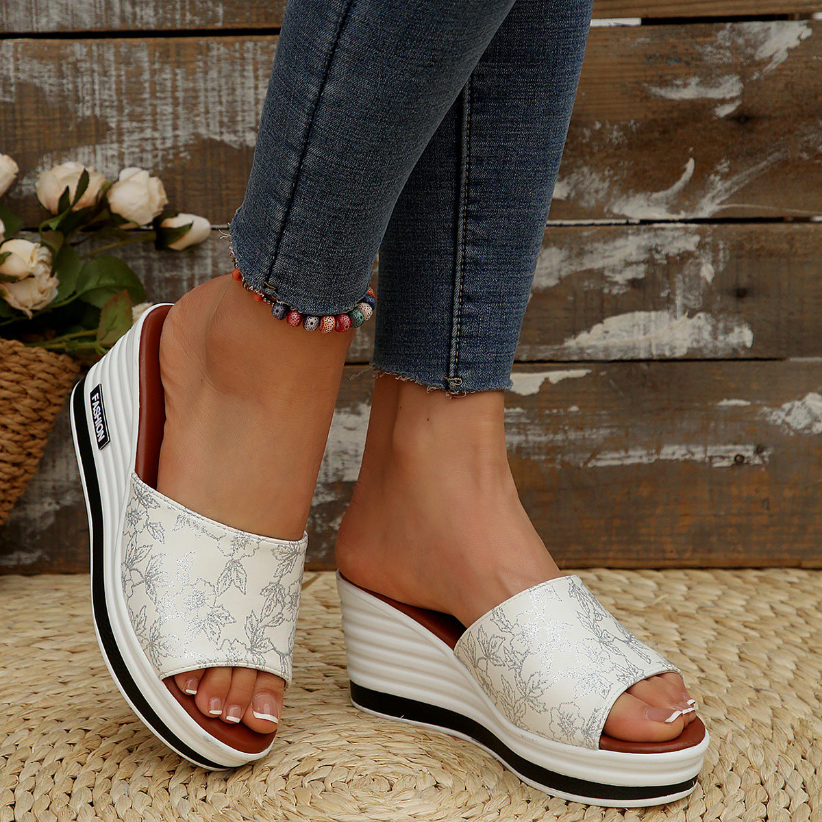 Premium Arch-Support Wedge Sandals – Walk Pain-Free in Style