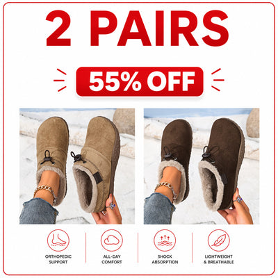 Women's Orthopedic Fleece-Lined Clogs – Warm Comfort & Arch Support