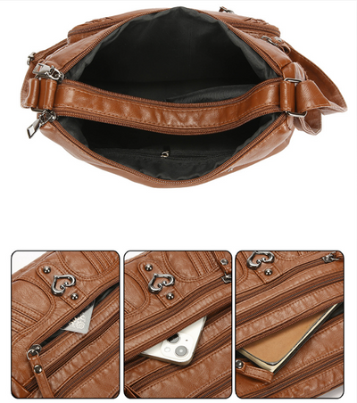 Women's Soft Vegan Leather Crossbody Bag – Everyday Purse