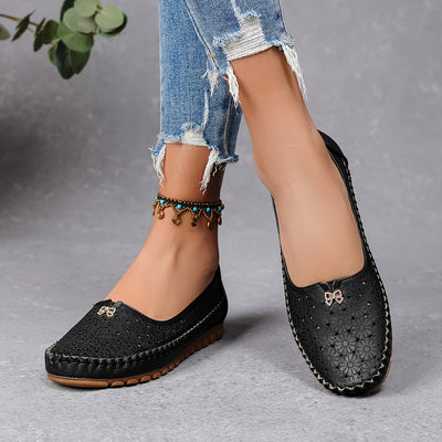 Women's Orthopedic Floral Flats