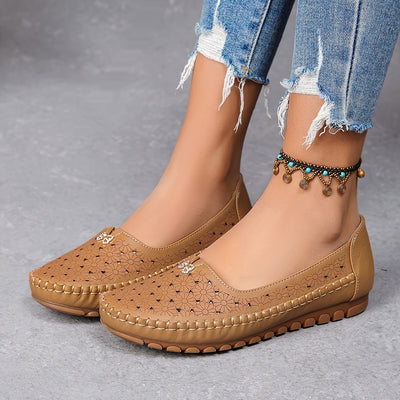 Women's Orthopedic Floral Flats
