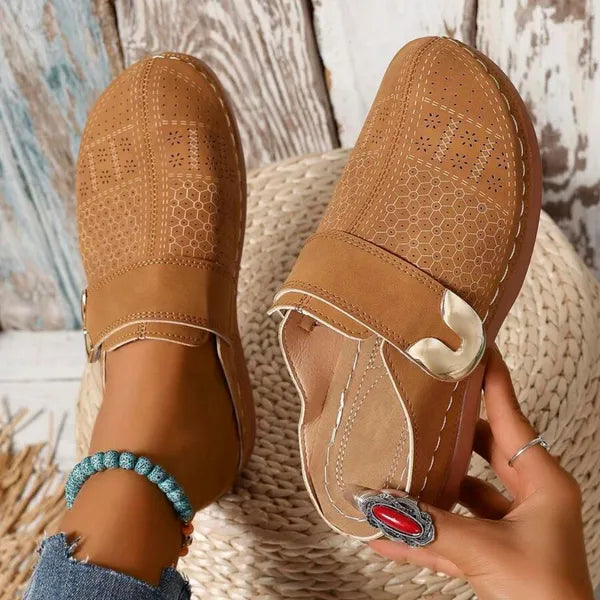 🔥Thank You for Being Our Customer😍Orthopedic Wedge Leather Shoes, Easy To Wear, Comfortable When Walking🔥
